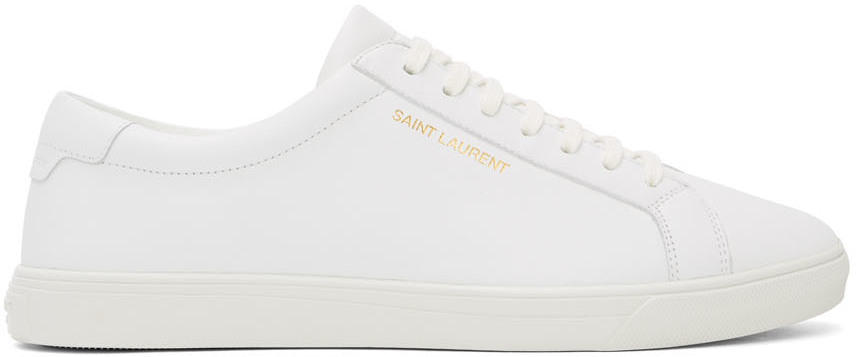 Saint Laurent: White Andy Sneakers | SSENSE