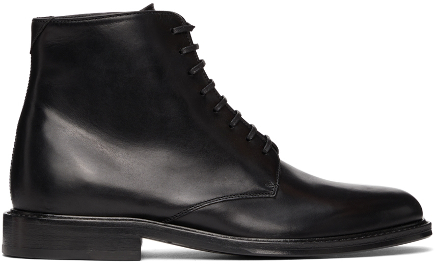 ysl black men's boots