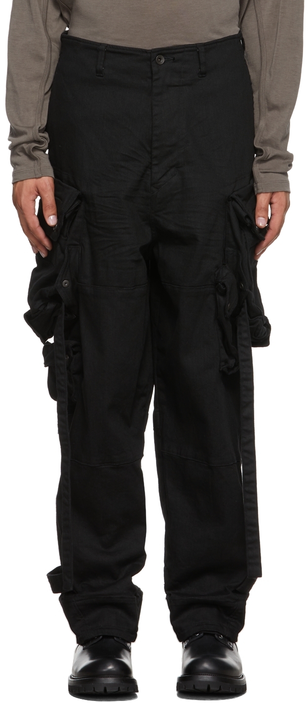 Julius Black Gas Mask Cargo Pants | Smart Closet