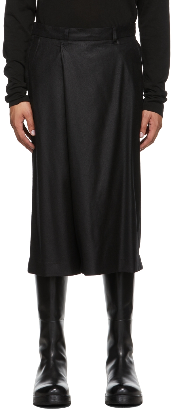 Julius Black Wool Saxony Skirt