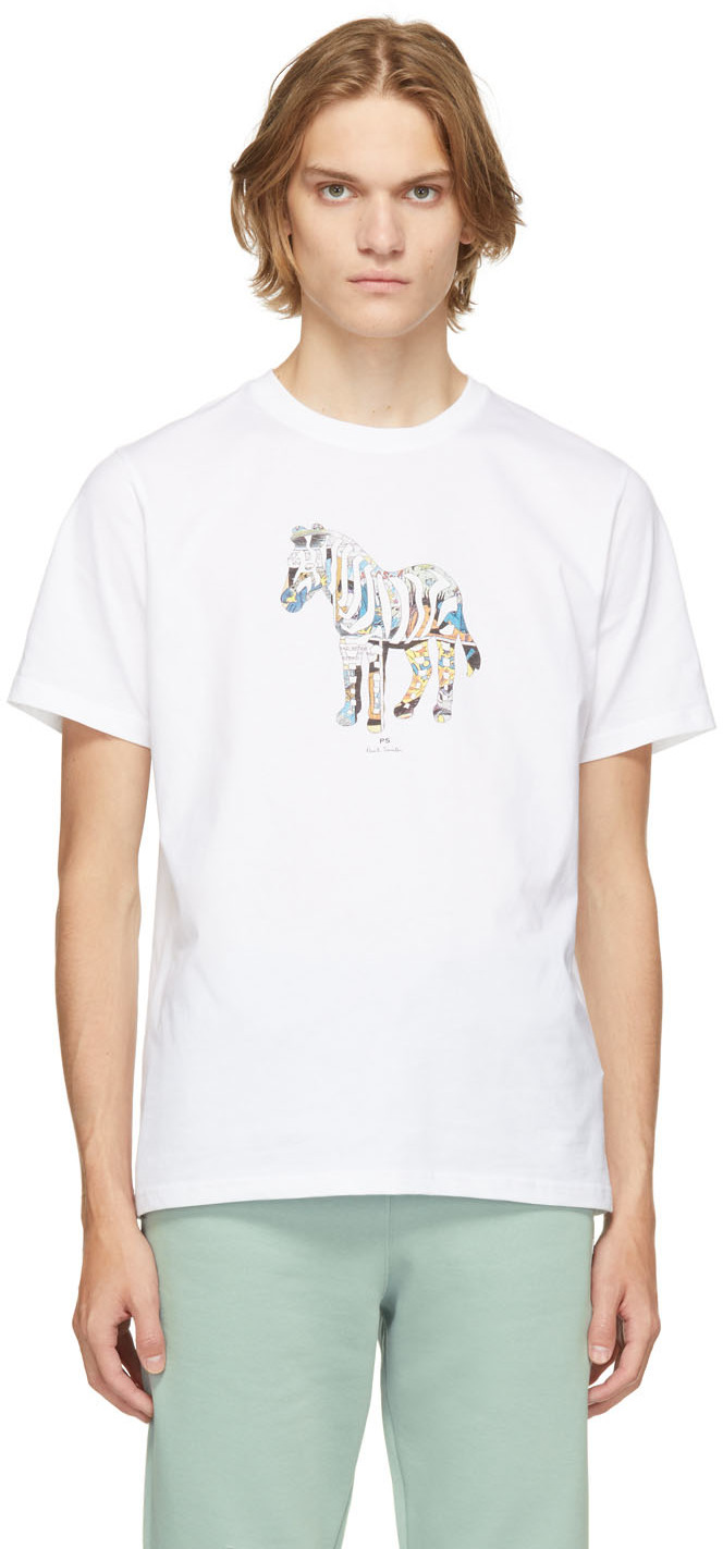 White Zebra Print T-Shirt