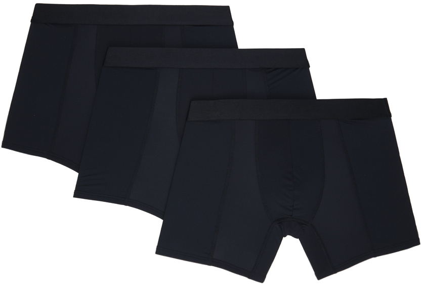 CDLP: Three-Pack Black Mobilité Boxer Briefs | SSENSE Canada