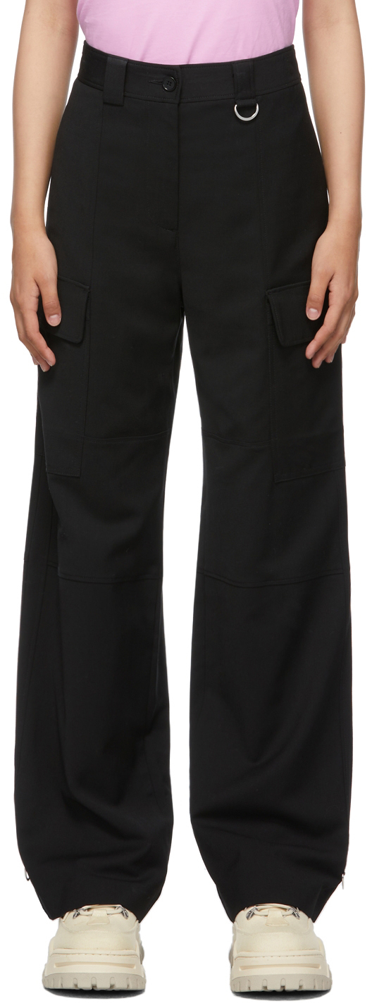 MSGM // Black Loose Fit Cargo Pant – VSP Consignment