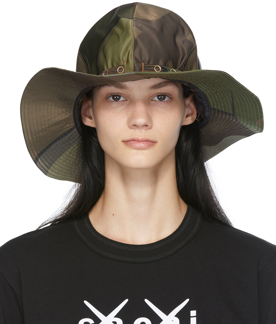 Green KAWS Edition Camo Mountain Metro Hat