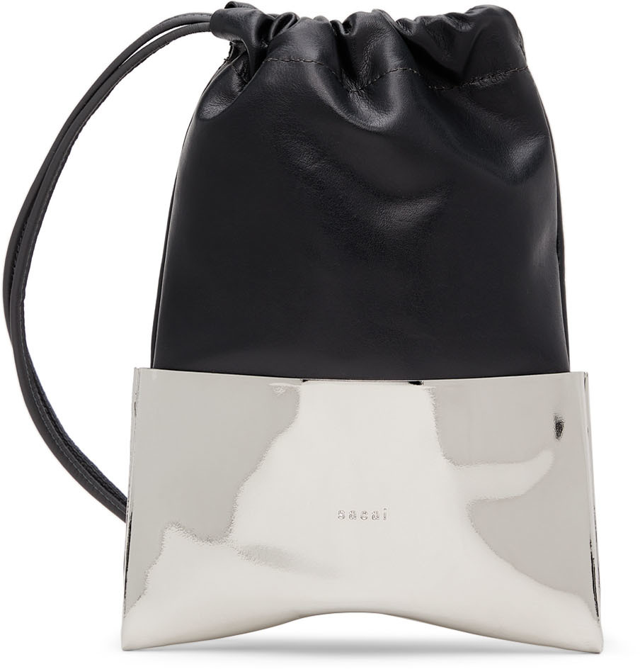 Sacai Half Metal Drawstring Pouch | Smart Closet