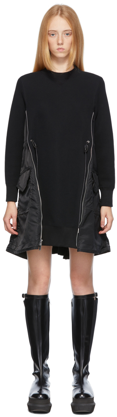 sacai Sponge Sweat x MA-1 Dress