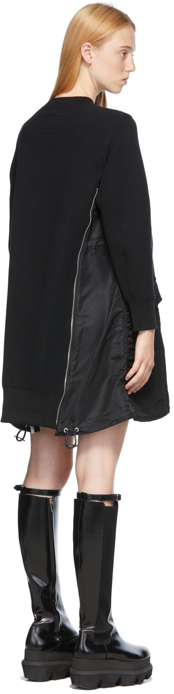 Sacai Navy & Khaki Sponge Sweat X MA-1 Dress | Smart Closet