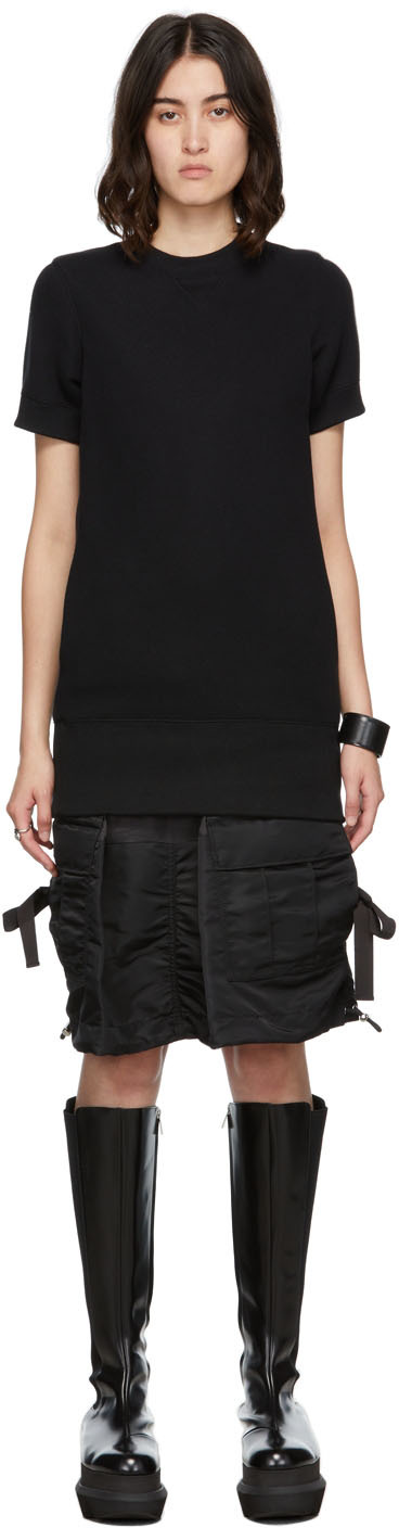 Sacai Black Nylon Twill Sponge Dress | Smart Closet