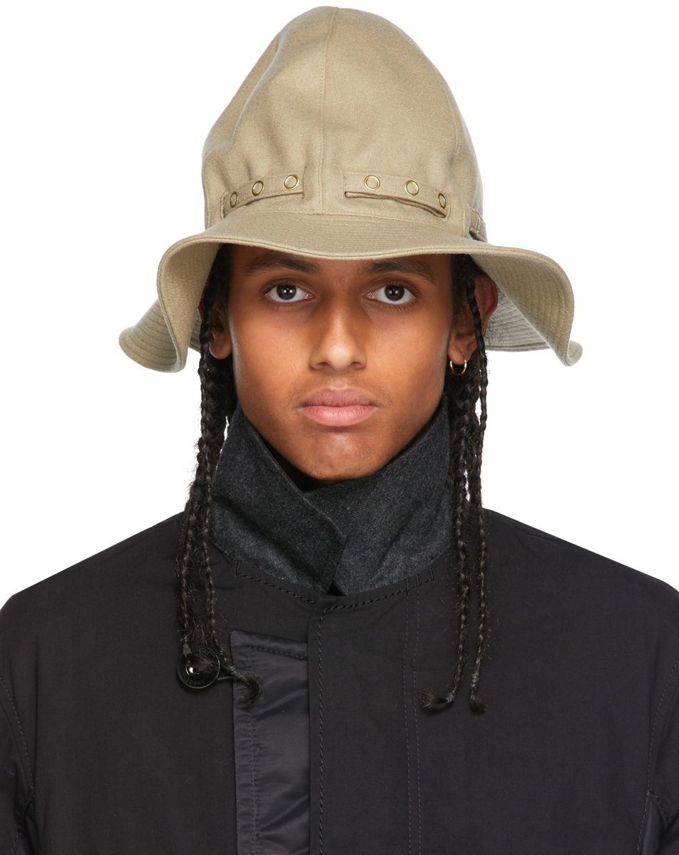 Sacai Beige Wool Mountain Metro Hat | Smart Closet