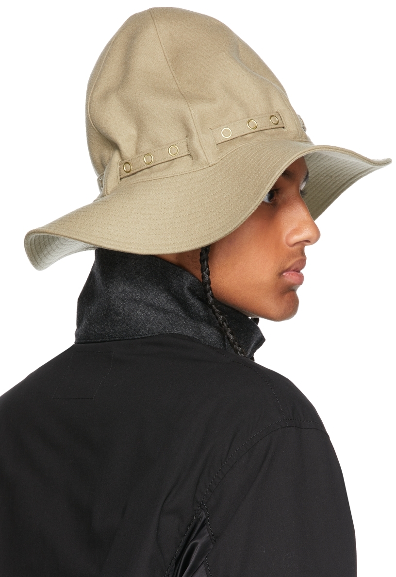 Sacai Beige Wool Mountain Metro Hat | Smart Closet