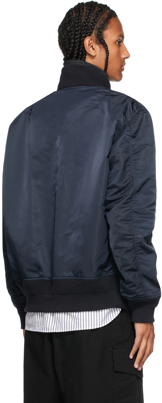 Sacai Navy MA-1 Bomber Jacket | Smart Closet
