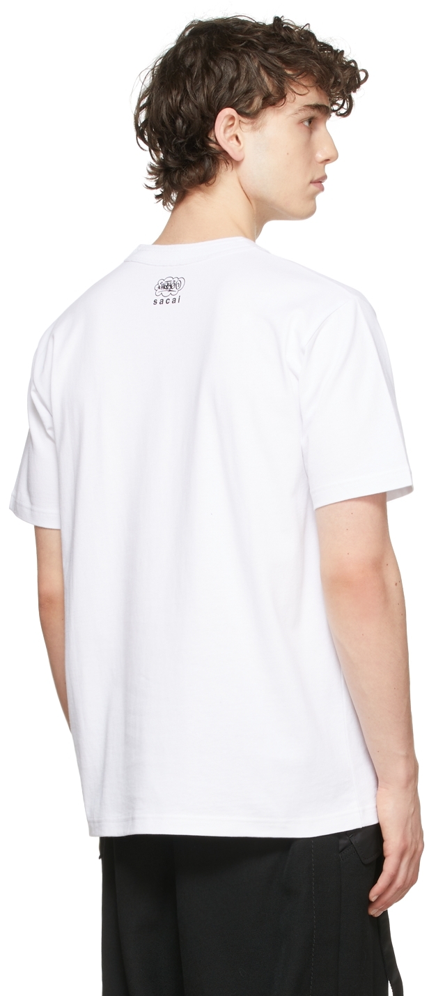 Sacai White Eric Haze 'One Kind Word' T-Shirt | Smart Closet