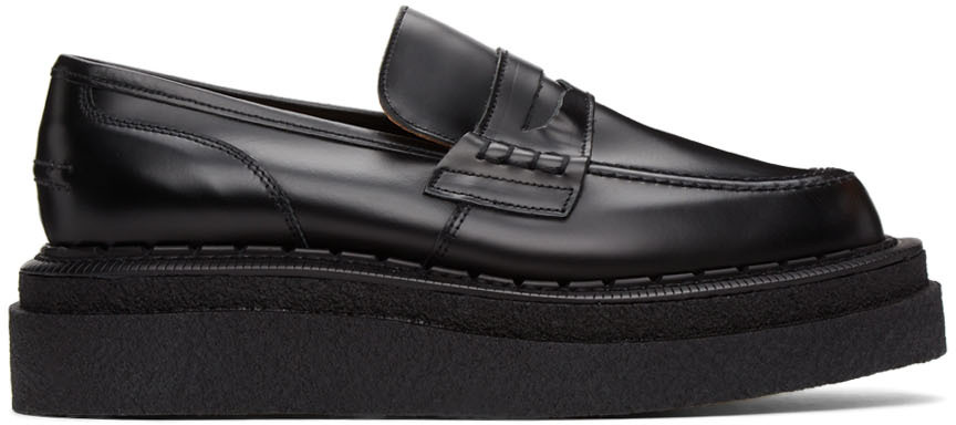 Black George Cox Edition Leather Loafers