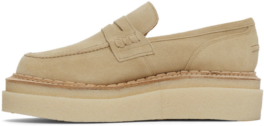 Sacai Beige George Cox Edition Leather Loafers | Smart Closet