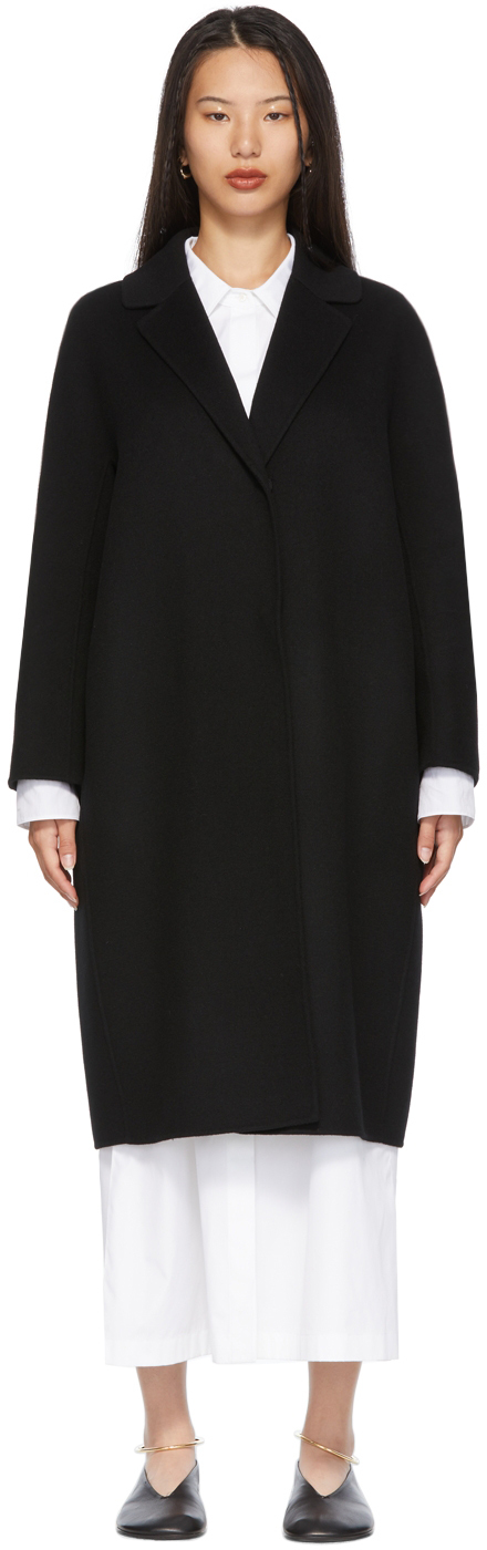 S Max Mara Black Reame Oversized Coat | Smart Closet