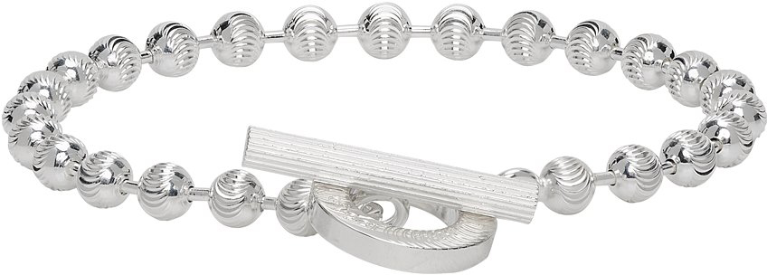 Silver Textured Chain Bracelet