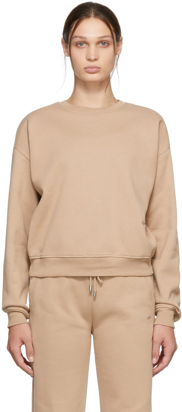 beige crewneck