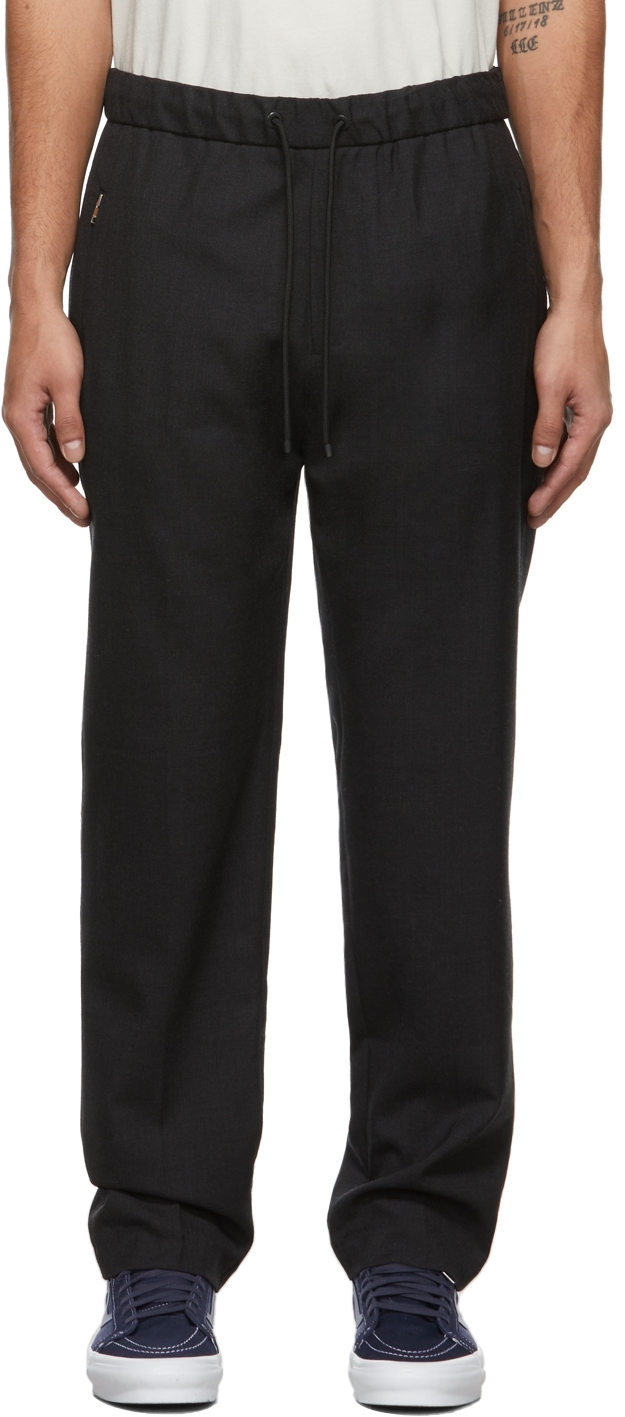 FRAME: Grey Drawstring Trousers | SSENSE