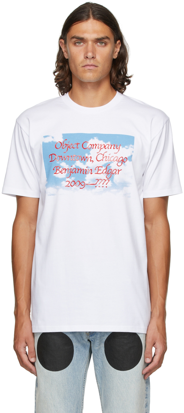 Benjamin Edgar White Cloud Logo T-Shirt