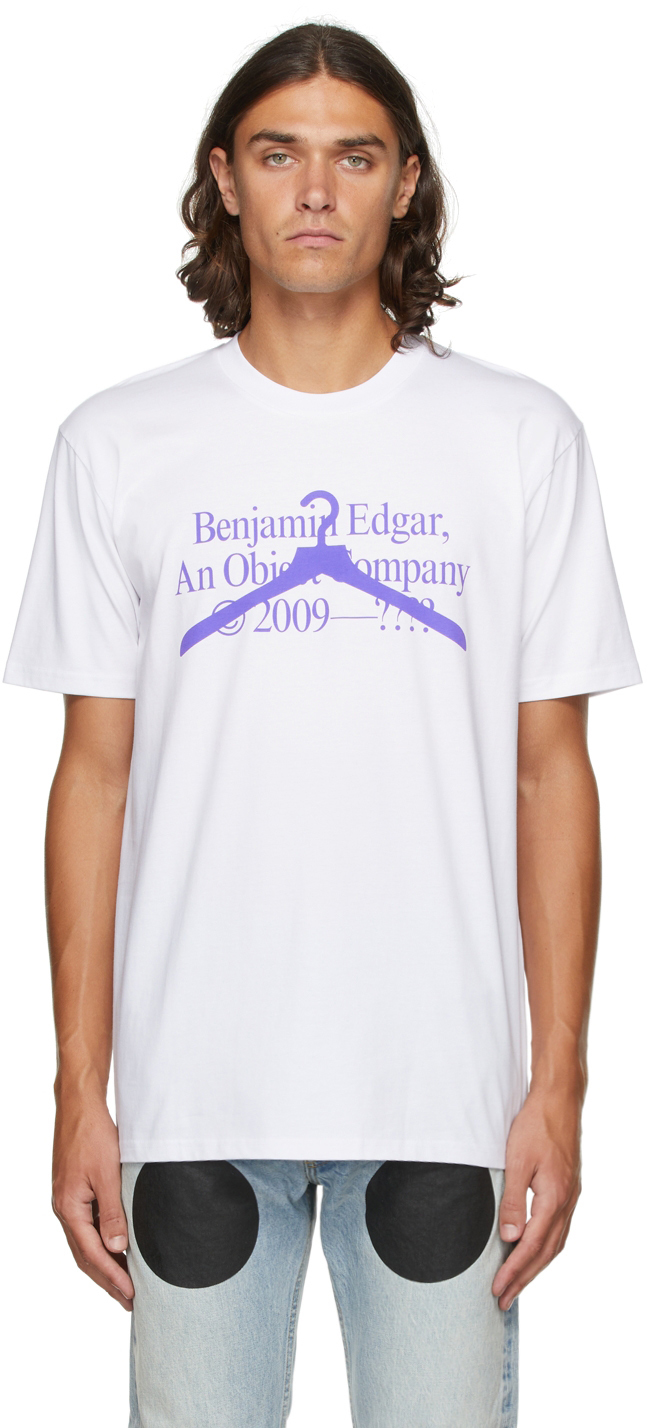Benjamin Edgar White Hanger Logo T-Shirt