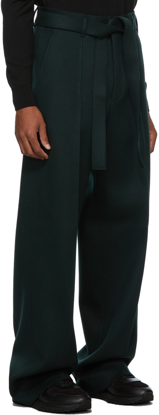 Ermenegildo Zegna Couture Compact Wool Trousers | Smart Closet