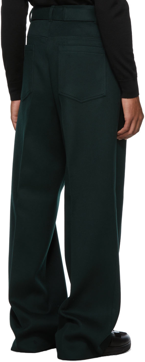 Ermenegildo Zegna Couture Compact Wool Trousers | Smart Closet