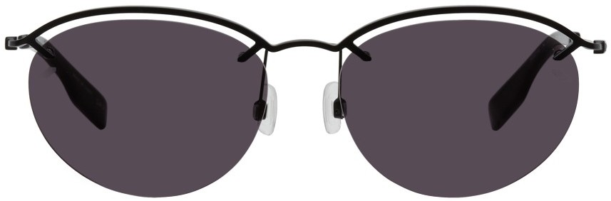 MCQ Black Semi-Rimless Sunglasses