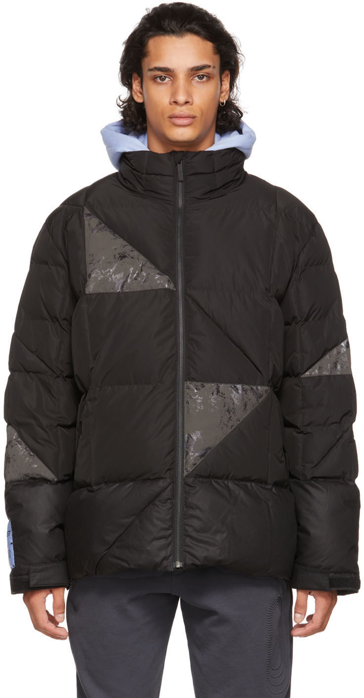 waxed puffer jacket