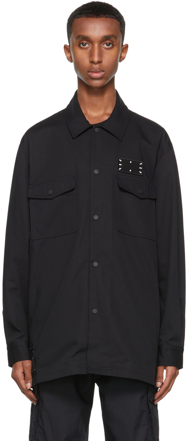 MCQ Black Twill Overshirt Jacket