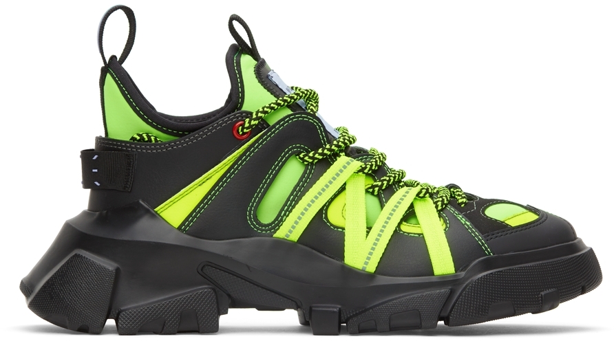 MCQ Black & Green In-8 Orbyt Descender Sneakers