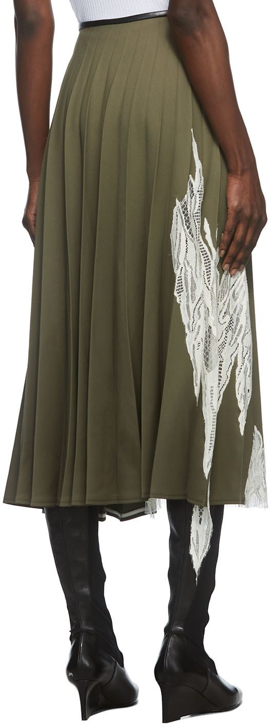 Peter Do Green Flame Pleated Skirt | Smart Closet