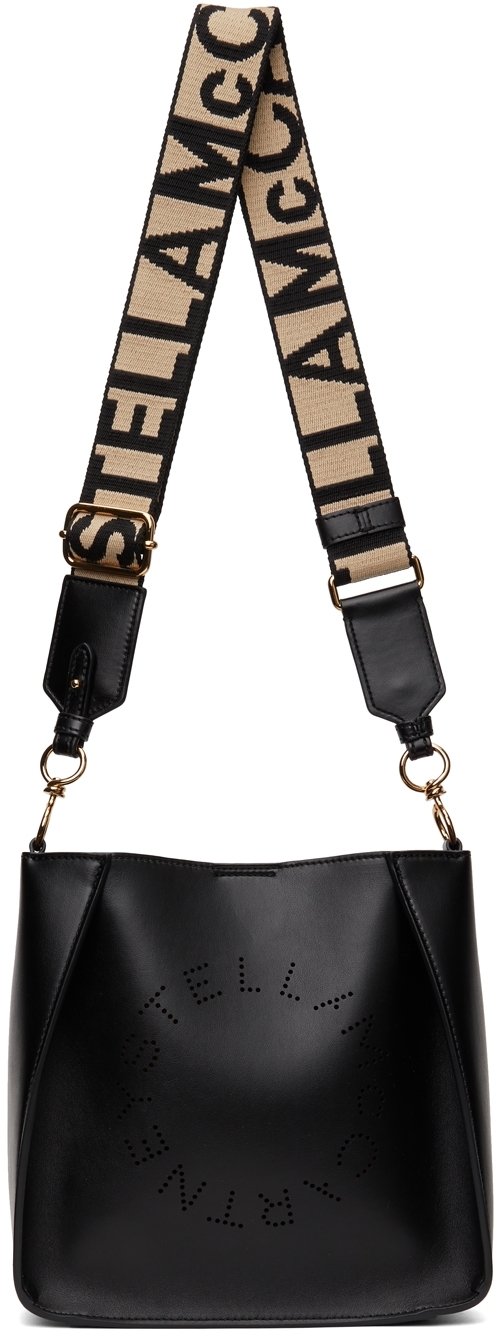Stella McCartney: Black Mini Logo Bag | SSENSE