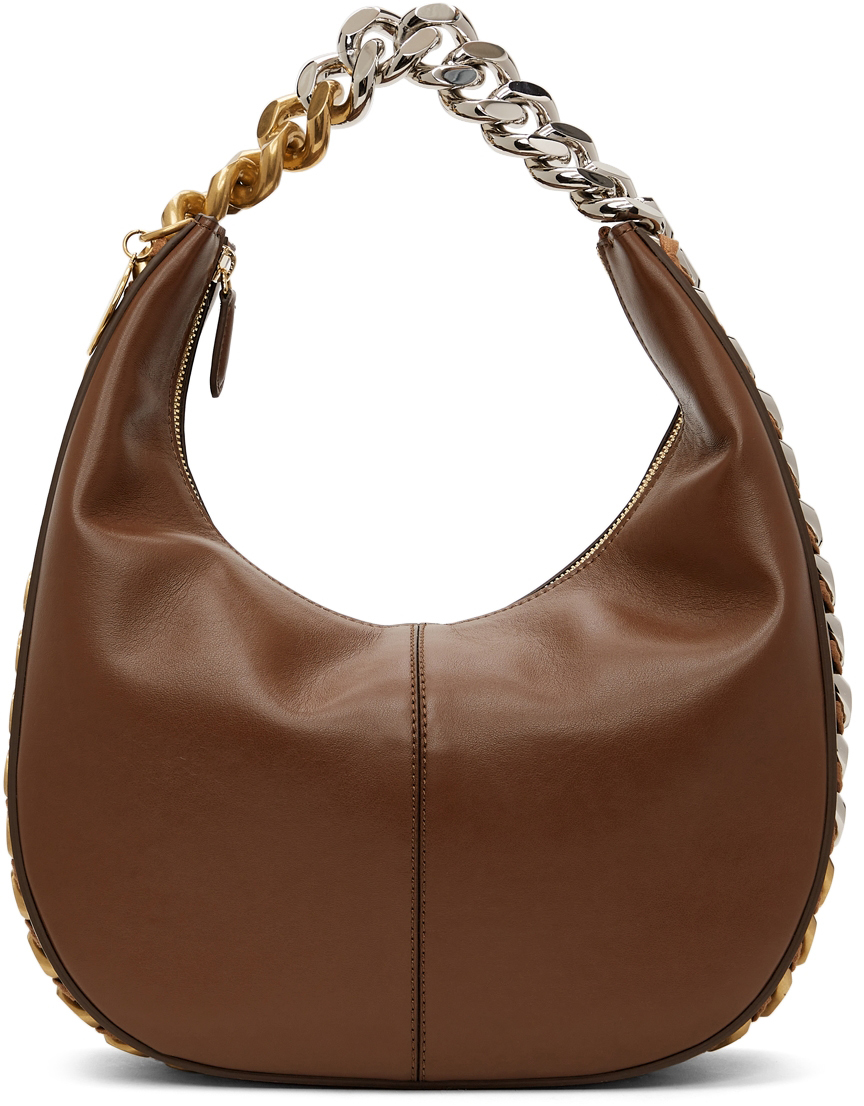 Stella McCartney Brown Frayme Zipit Shoulder Bag