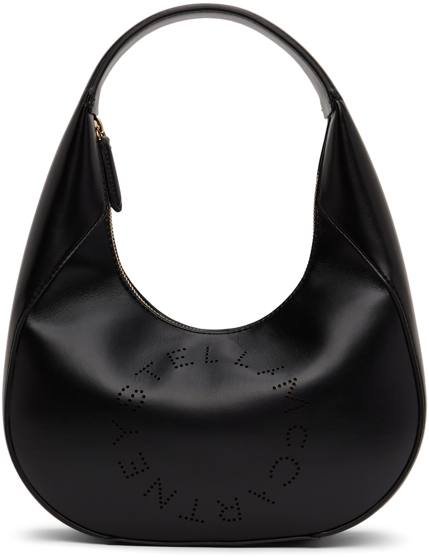 Stella McCartney Black Small Logo Shoulder Bag