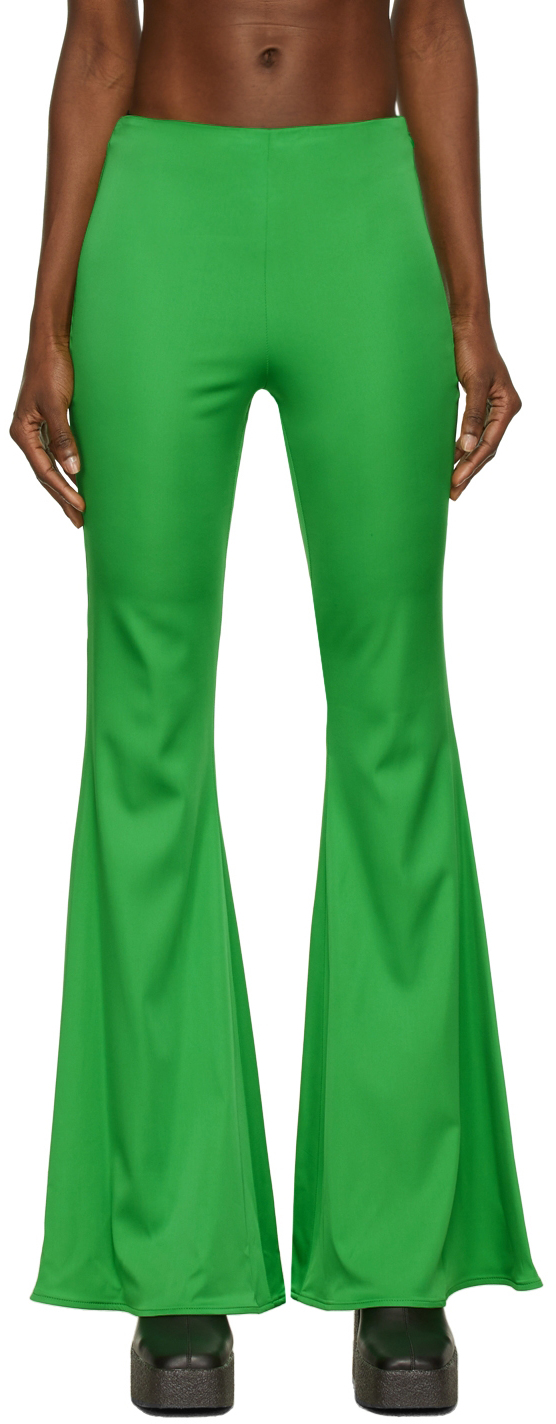 Stella McCartney: Green Mona Trousers | SSENSE