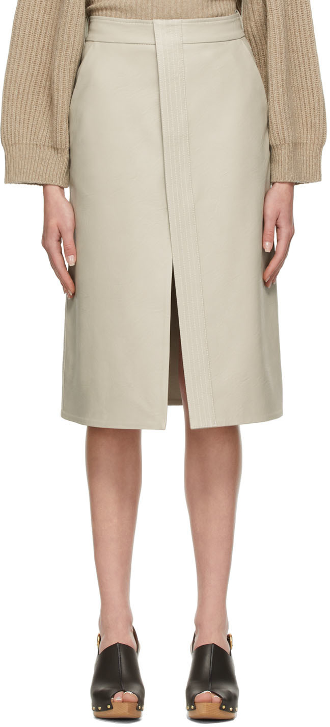 Stella McCartney Off-White Lauren Mid-Length Skirt