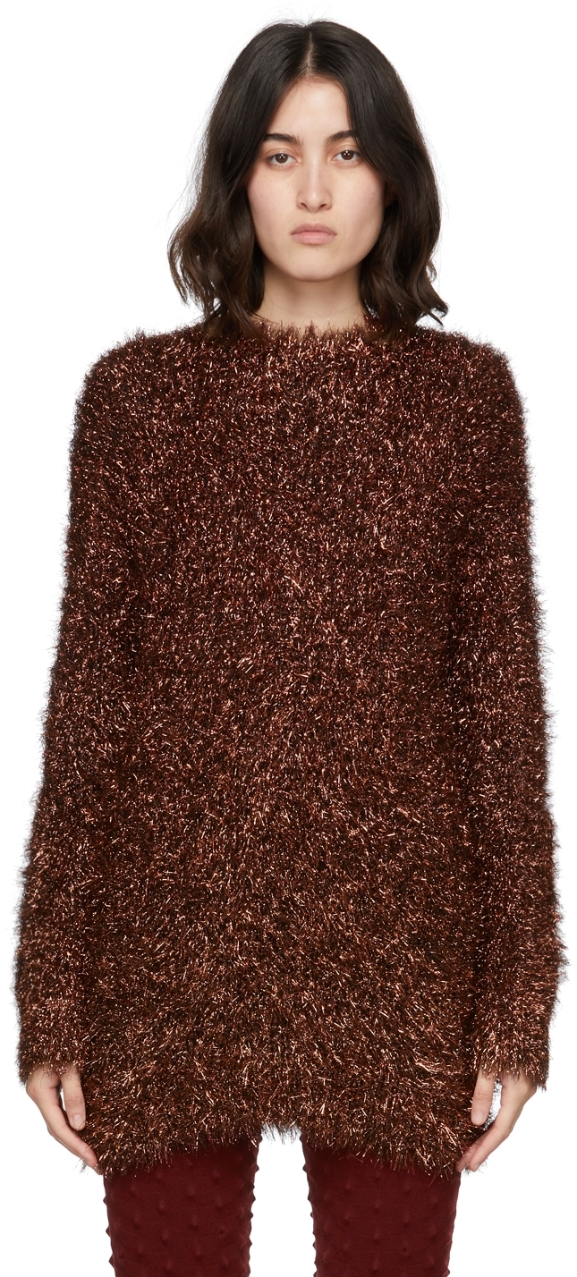 Stella McCartney Knit Tinsel Opalescent Crewneck Sweater