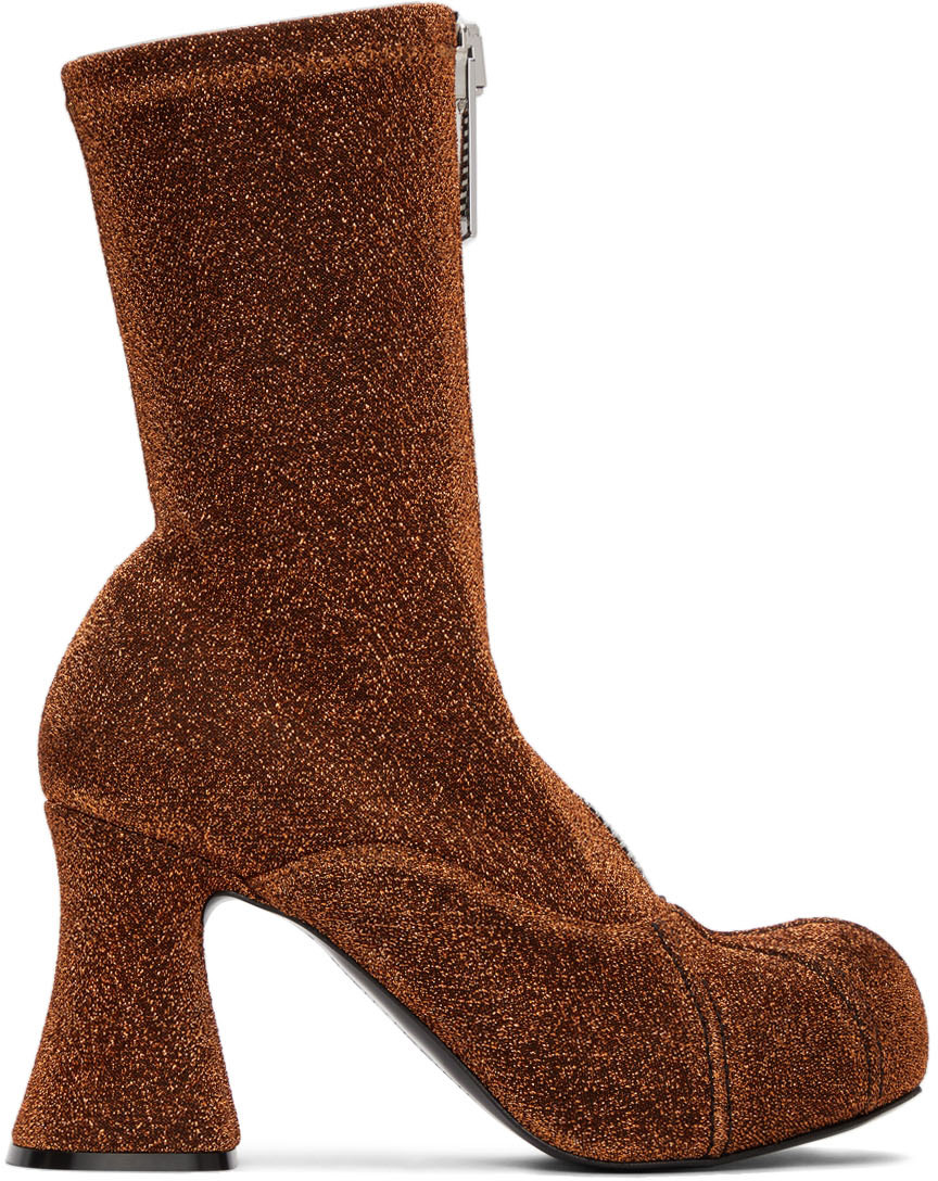 Stella McCartney Lurex Groove Sock Boots