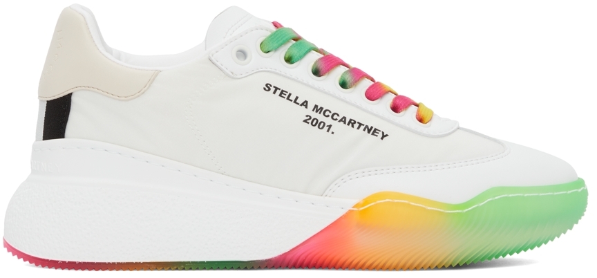 Stella McCartney White & Multicolor Loop Sneakers