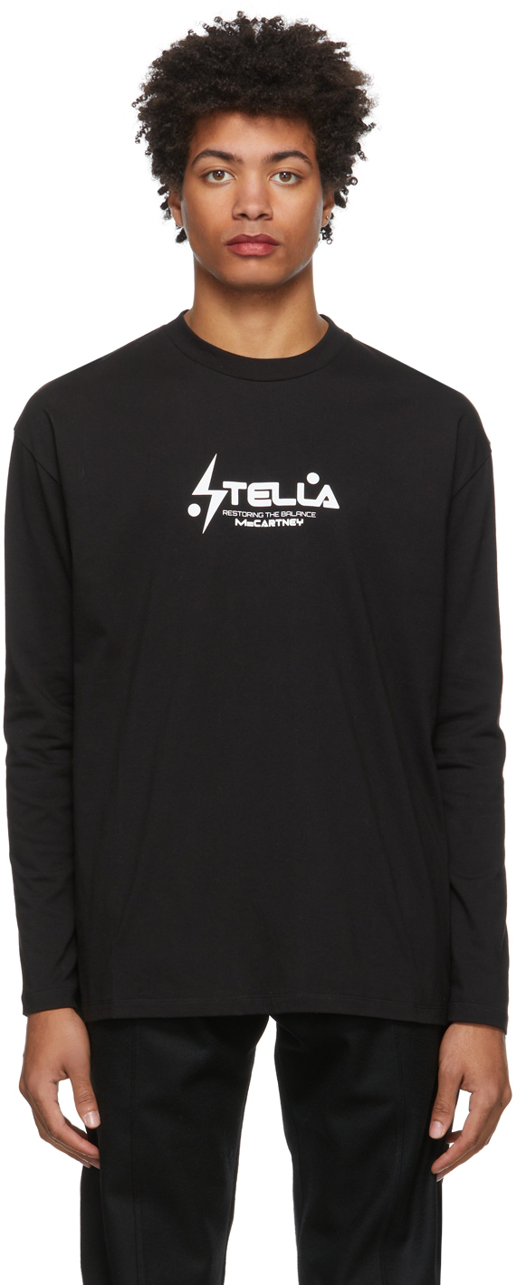 Stella McCartney Black Graphic Logo T-Shirt
