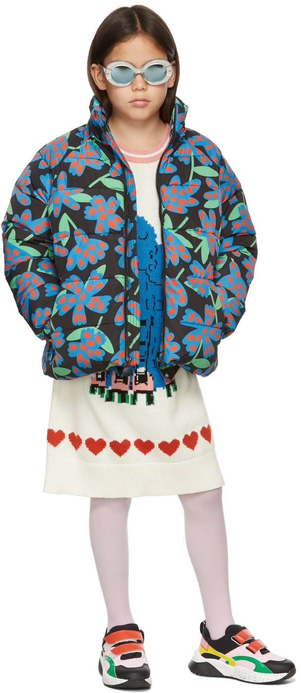 flower puffer jacket