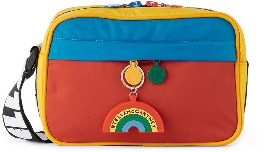 Kids Multicolor Colorblock Logo Shoulder Bag