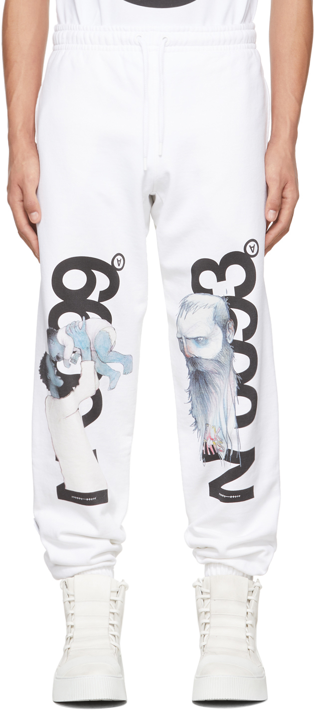 Aitor Throup’s TheDSA Aitor Throup's TheDSA White 'No0093' Lounge Pants