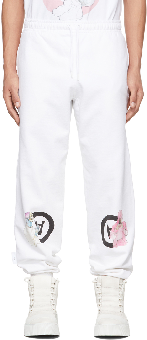 Aitor Throup’s TheDSA Aitor Throup's TheDSA White 'No2705' Lounge Pants