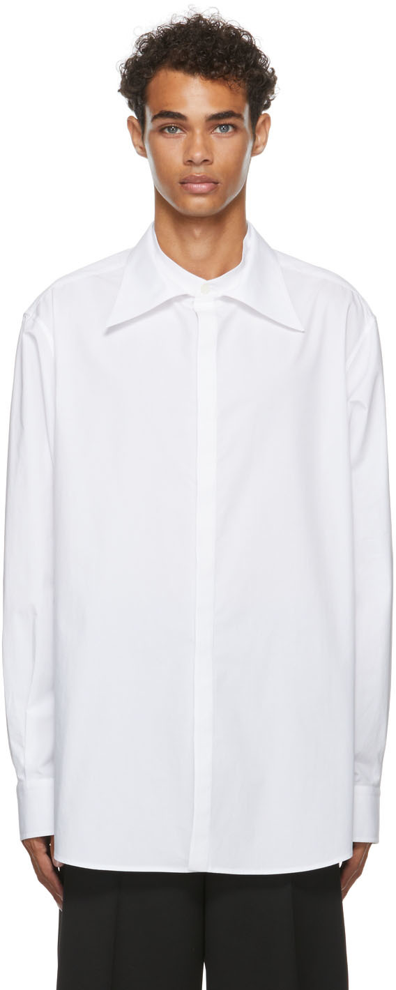 Valentino Cotton Layered Collar Shirt