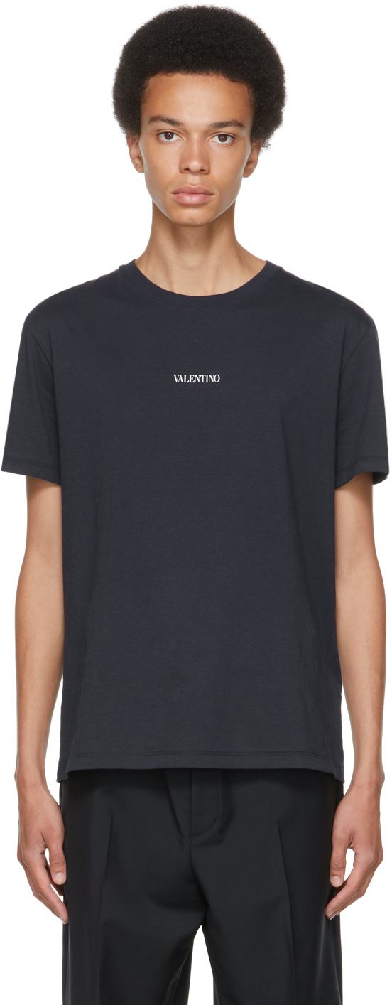 Valentino Navy Logo T-Shirt