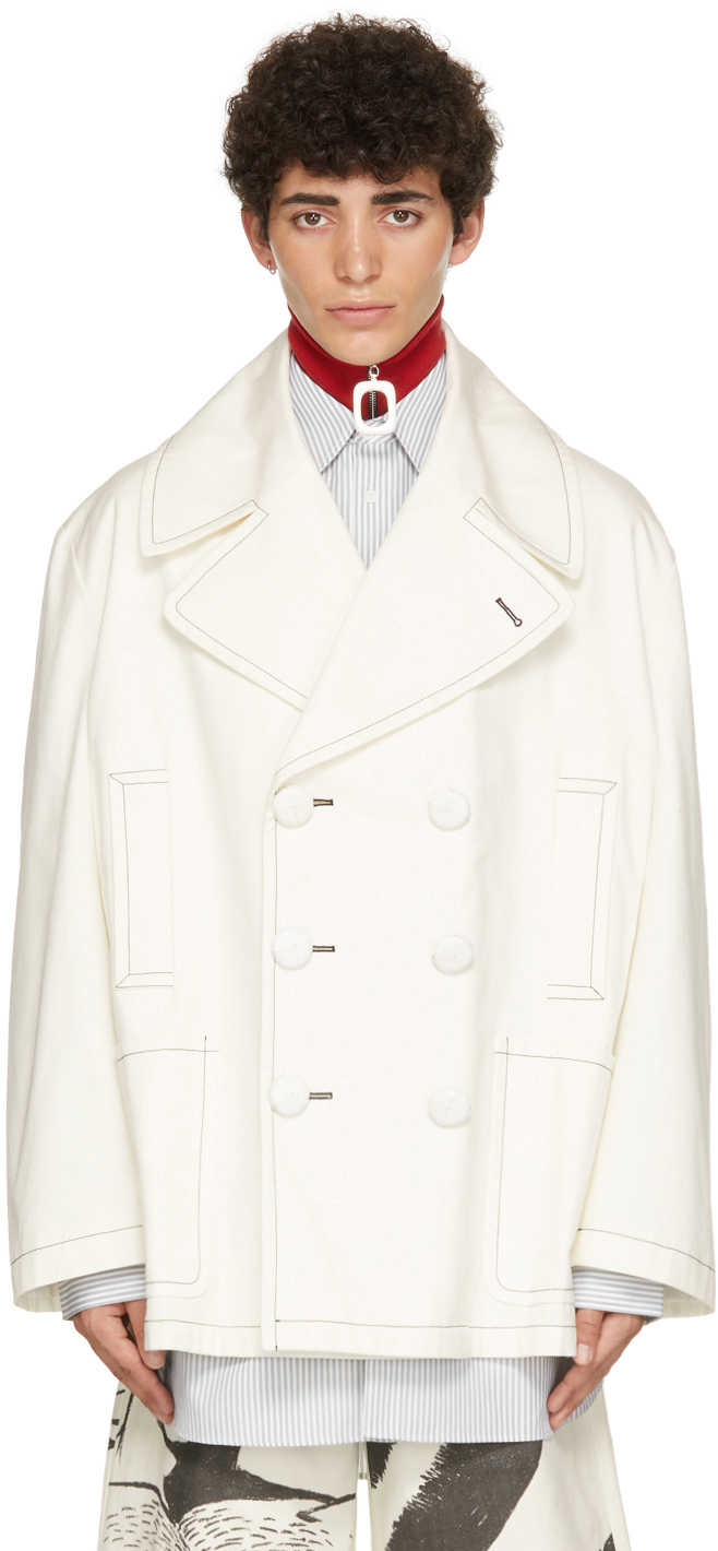 Off-White Tom of Finland Oversized Peacoat Jacket