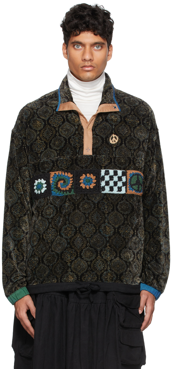 STORY mfg. Brown & Green Polite Pullover Jacket | Smart Closet