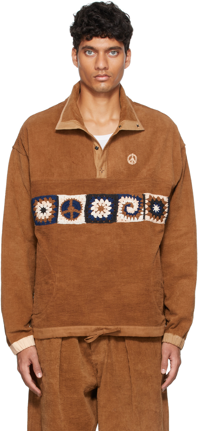 STORY mfg. Brown Polite Pullover Jacket | Smart Closet