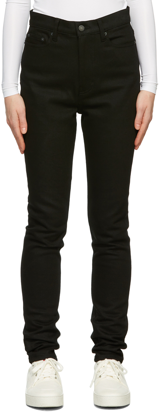 AMI Alexandre Mattiussi Black Skinny-Fit Jeans